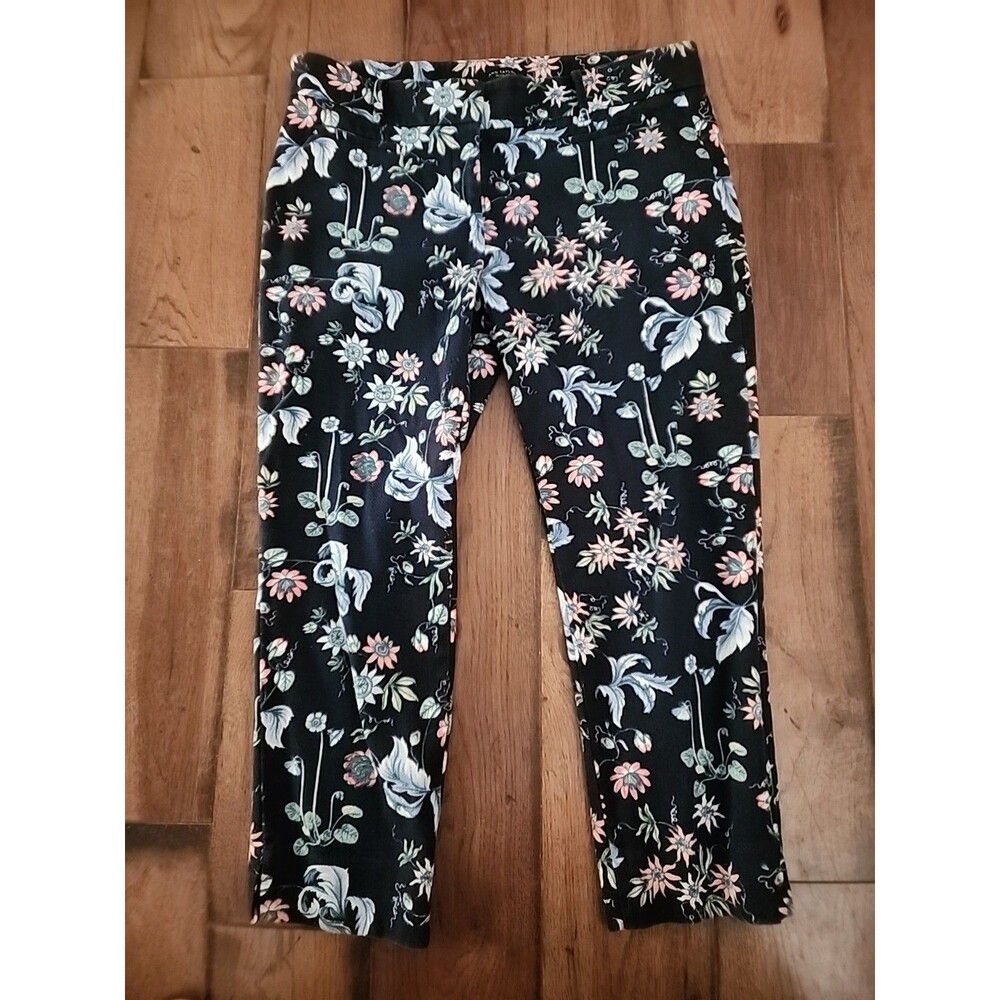 Ann Taylor Devin Fit Floral Print Pants Womens Size 12